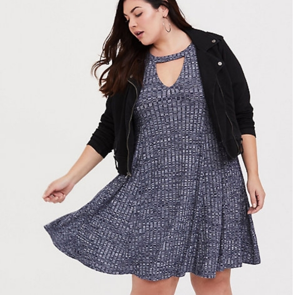 choker sweater dress